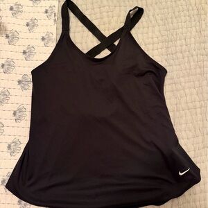 Nike Black Crisscross Back Athletic Tank Top